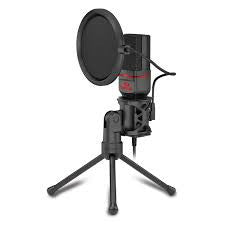 Redragon Seyfert GM100 Gaming Stream Microphone, With Pop Filter, 3.5mm Plug, 50Hz-16kHz Frequency, Sensitivity -30dB