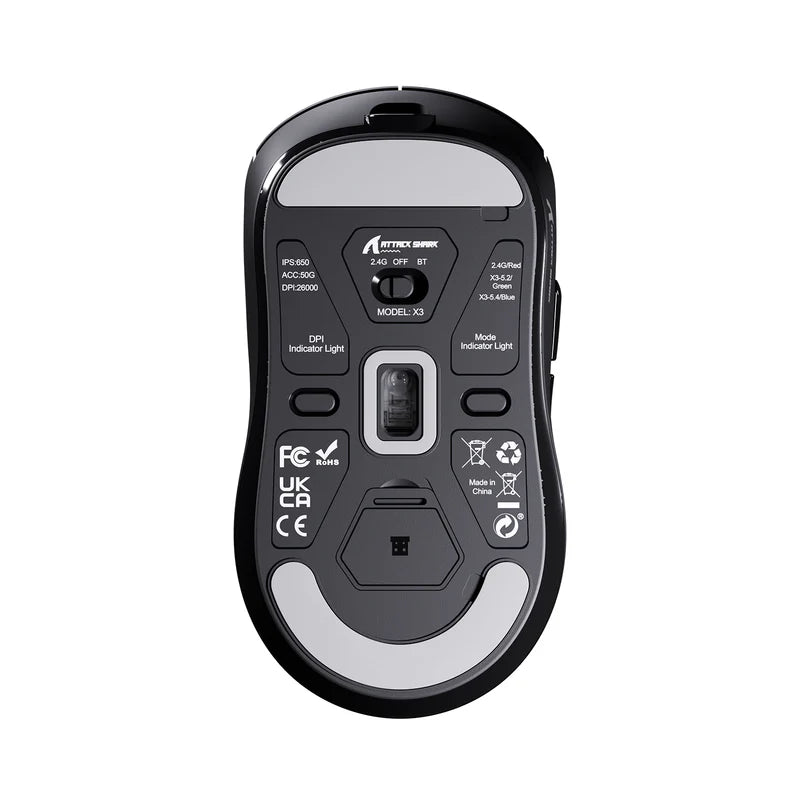 ATTACK SHARK X3 Wireless Gaming Mouse PAW3395 Superlight