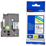 Brother 18mm Black on white tape for P-touch Label Printers