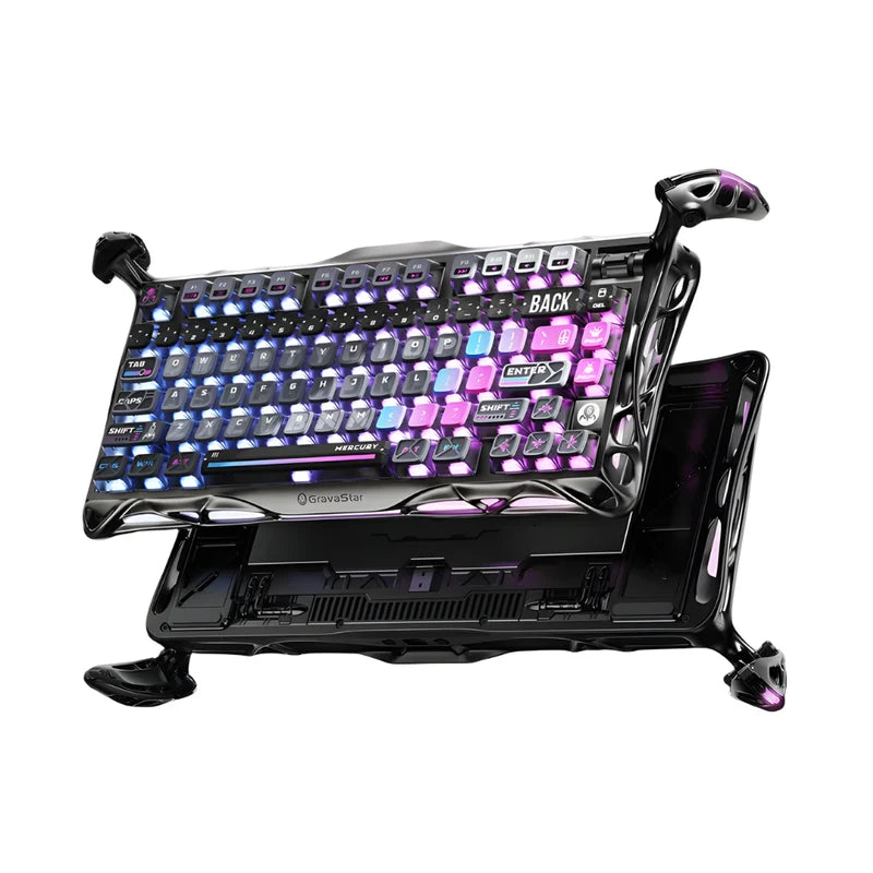 Gravastar Mercury K1 Pro Special Edition CBLK-AR Gaming Keyboard - Cyberpunk