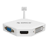 ORICO DPT-HDV3-WH Display Port To HDMI+DVI+VGA-WHITE