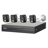 Dahua Kit XVR1B04‑I/T/2 + HFW1200RLP‑IL‑T 2.8/3.6mm 1080P (4‑Cam / 4‑CH) منظومة مراقبة داهوا 4 كامرات 2MP Full HD مع تسجيل وصوت ثنائي الاتجاه