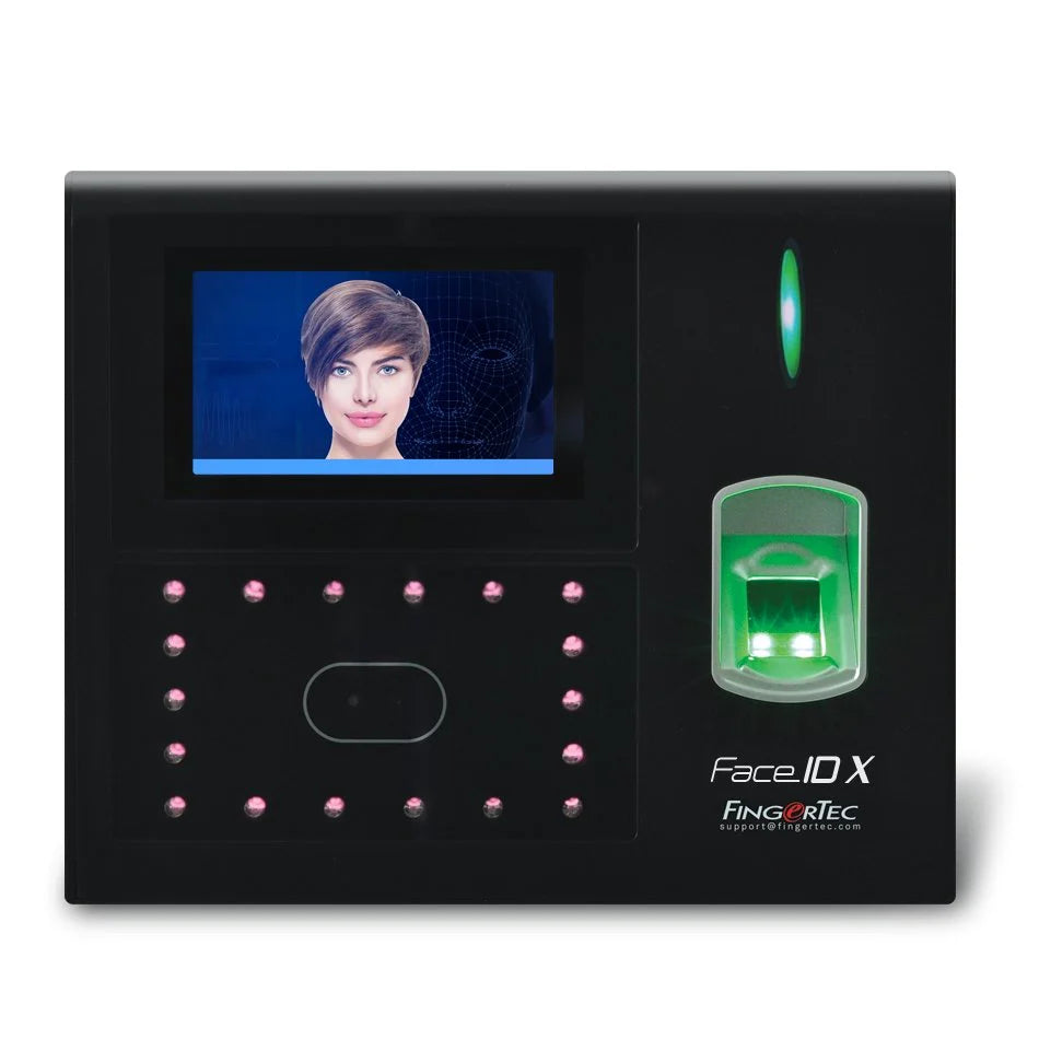 FingerTec Face ID X with dual cameras for photo taking and accurate verification