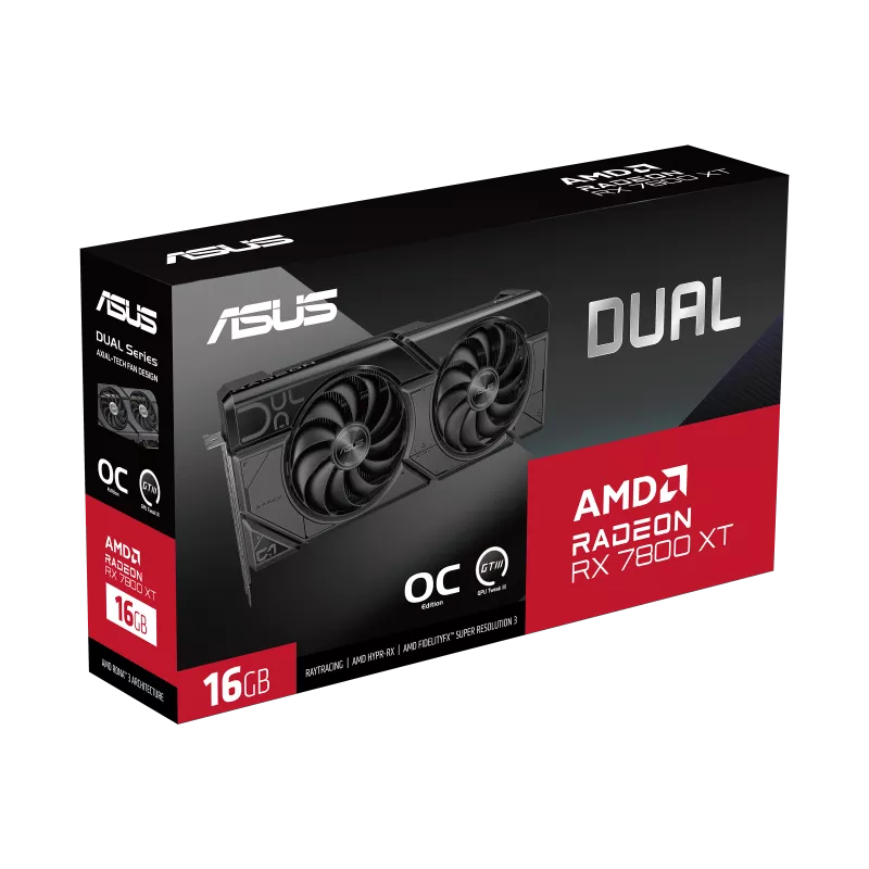 ASUS Dual Radeon RX 7800 XT OC Edition 16GB GDDR6