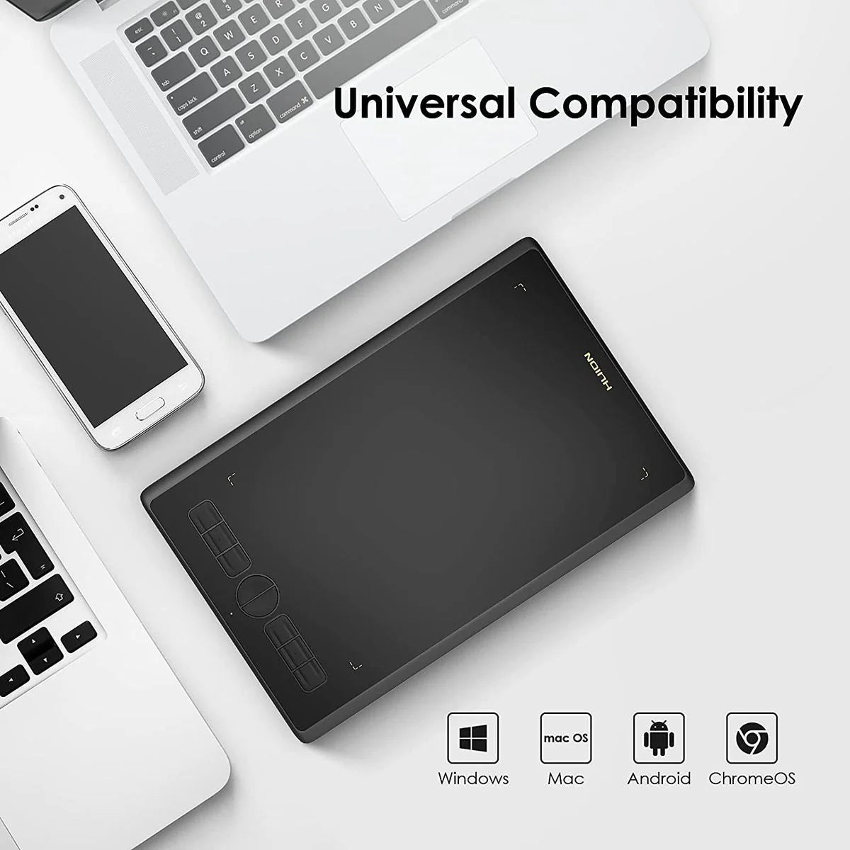 Huion Inspiroy H580X Graphic Drawing Tablet - 8 Programable Keys (203.2 x 127mm)