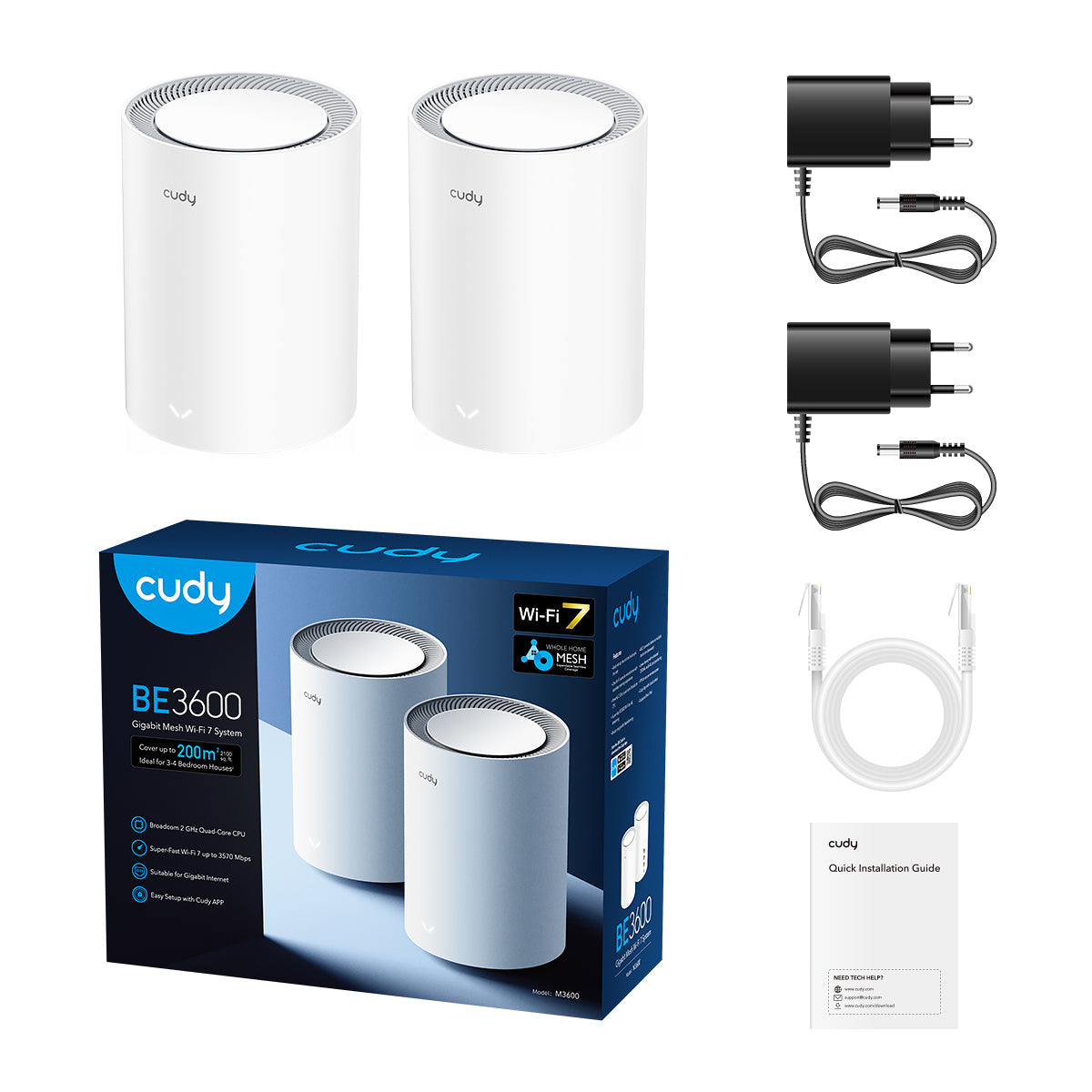 BE3600 Gigabit Mesh Wi-Fi 7 System M3600