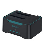 Dual Bay External Hard Drive Docking Station – Onten OTN-UHD6