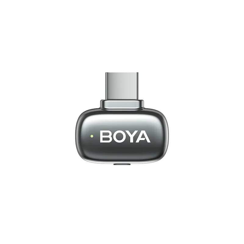 BOYA Mini 2 USB-C Wireless Lavalier Microphone Space Gray