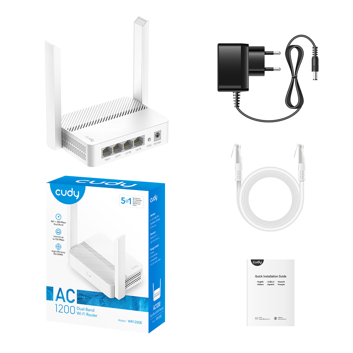 AC1200 Dual-Band Wi-Fi Router WR1200E